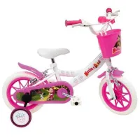 Bicicletă Mondo Masha & The Bear 12" 12" Metal/ White Pink photo 2
