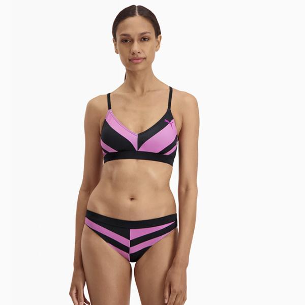 Слипы для женщин Puma Swim Women Heritage Stripe Brazilian 1P L/ Розовый photo 6 Слипы для женщин Puma Swim Women Heritage Stripe Brazilian 1P L/ Розовый photo 6