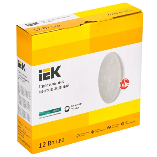 Плафон IEK ДПБ 2002 260 мм/ Сталь photo 2 Плафон IEK ДПБ 2002 260 мм/ Сталь photo 2