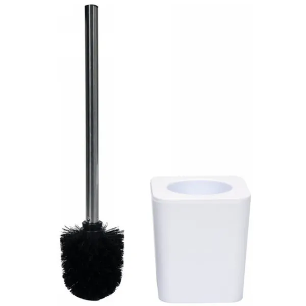 Perie WC Fala CUBOID WHITE Plastic/ De podea photo 2