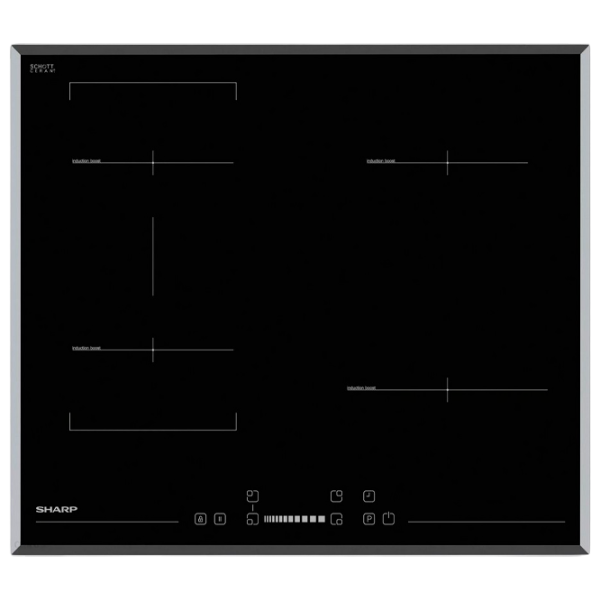 Plită încorporabilă cu inducție SHARP KH-6I27NS0I-EU Vitroceramică/ Black photo 2