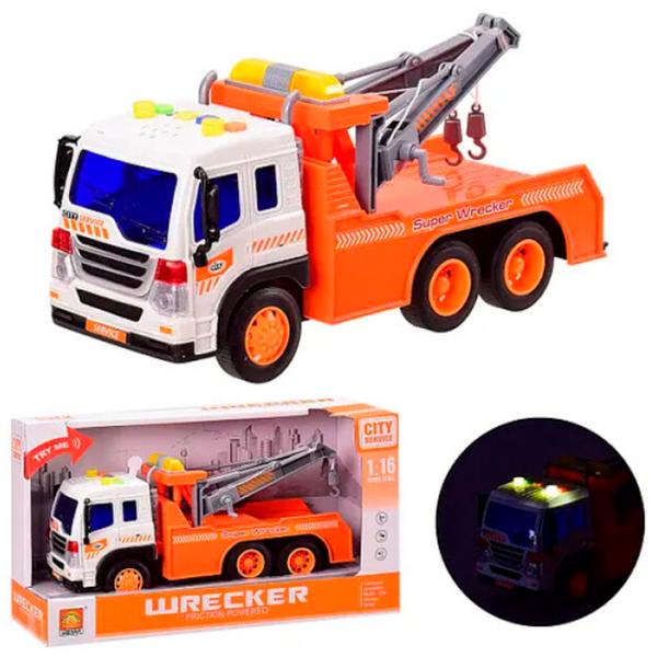 Грузовик Wenyi WY340F Серый Оранжевый photo 4 Грузовик Wenyi WY340F Серый Оранжевый photo 4