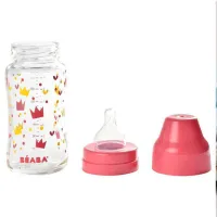 Biberon Crown B911654 Pentru fetițe/ 240 ml/ Pink photo 3