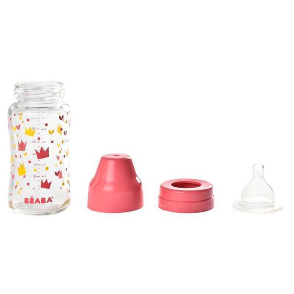 Biberon Crown B911654 Pentru fetițe/ 240 ml/ Pink photo 4