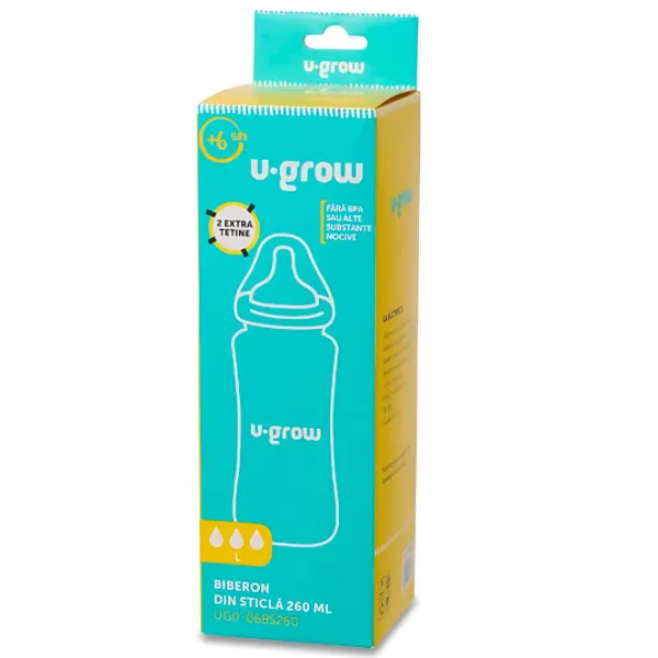 Biberon Ugrow UG0-06BS260 Unisex/ 260 ml/ Blue photo 3