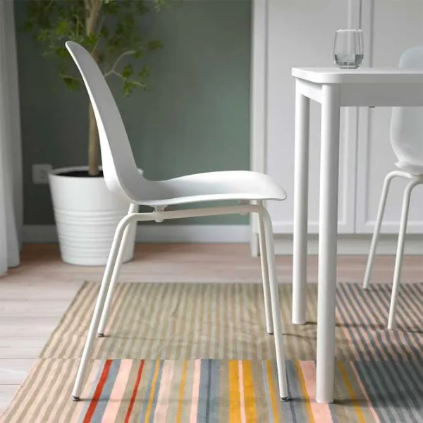 Кухонный стул Ikea Lidas Пластик/ Белый Белый photo 2 Кухонный стул Ikea Lidas Пластик/ Белый Белый photo 2