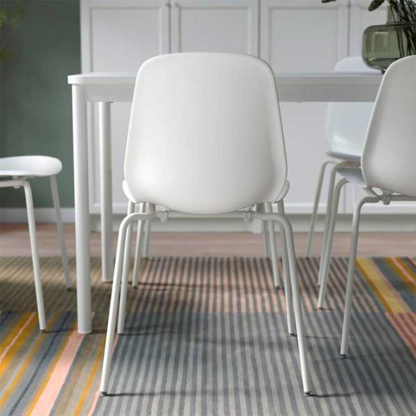 Кухонный стул Ikea Lidas Пластик/ Белый Белый photo 5 Кухонный стул Ikea Lidas Пластик/ Белый Белый photo 5