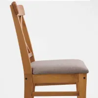 Scaun de bucătărie Ikea Ingolf Stofă/ Brown Beige photo 2