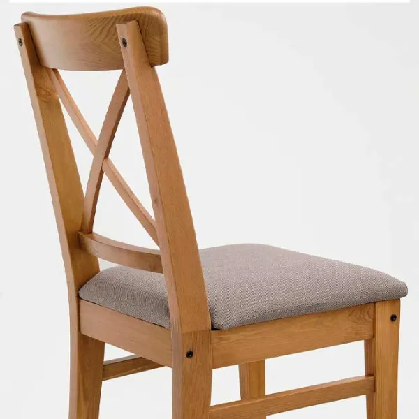 Кухонный стул Ikea Ingolf Ткань/ Коричневый Бежевый photo 3