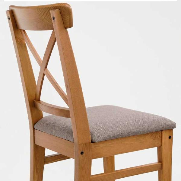 Кухонный стул Ikea Ingolf Ткань/ Коричневый Бежевый photo 3