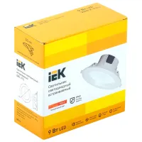 Plafonieră IEK ДВО 1704 192 mm/ Plastic photo 2