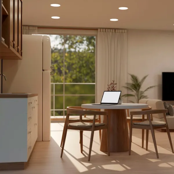 Plafonieră IEK ДВО 1605 120 mm/ Aluminiu photo 3