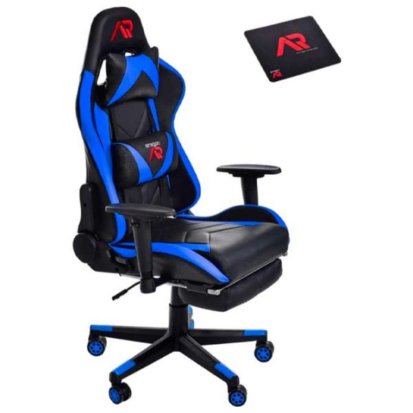 Игровое кресло Jumi Aragon CM-439481 Синий Черный photo 2 Игровое кресло Jumi Aragon CM-439481 Синий Черный photo 2