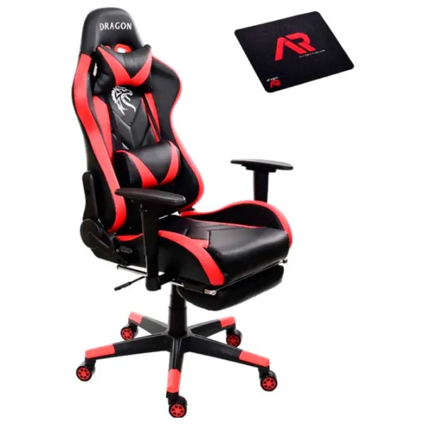 Scaun Gaming Jumi Aragon CM-439474 Red Black photo 2 Scaun Gaming Jumi Aragon CM-439474 Red Black photo 2
