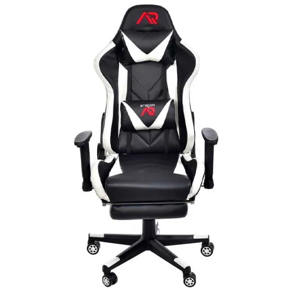 Игровое кресло Jumi Aragon CM-439528 Белый Черный photo 4