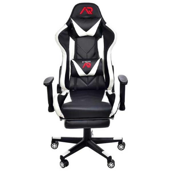 Игровое кресло Jumi Aragon CM-439528 Белый Черный photo 4