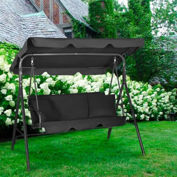 Leagăn de grădină FunFit Relax 4067 (5717546) Black/ 200 kg photo 5