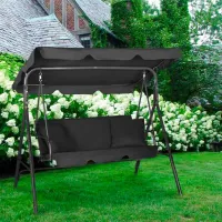 Садовые качели FunFit Relax 4067 (5717546) Черный/ 200 кг photo 5