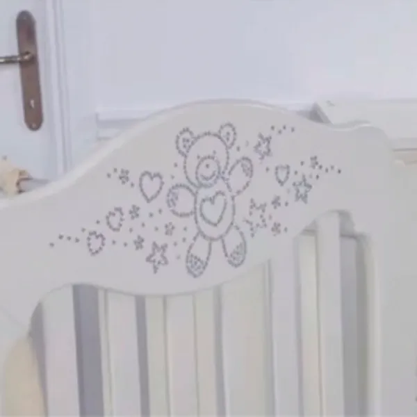 Pat pentru copii Baby Expert Diamante 0 luni - 5 ani/ White photo 2