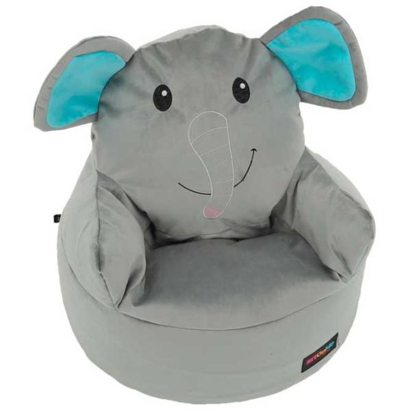 Fotoliu Bean Bag Tempo Kondela SitOnMe Baby Elephant Typ 2 M Stofă/ Polistiren expandat/ Gray photo 2