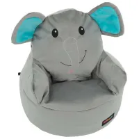 Fotoliu Bean Bag Tempo Kondela SitOnMe Baby Elephant Typ 2 M Stofă/ Polistiren expandat/ Gray photo 2