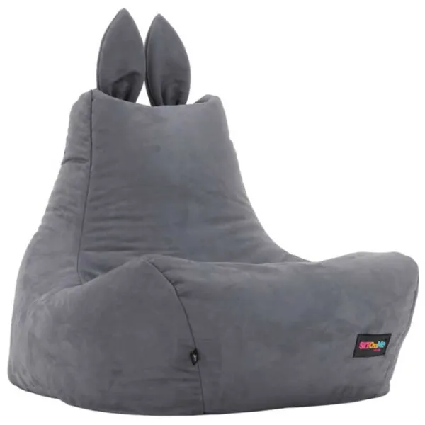 Fotoliu Bean Bag Tempo Kondela SitOnMe Lapin M Stofă/ Polistiren expandat/ Gray photo 2