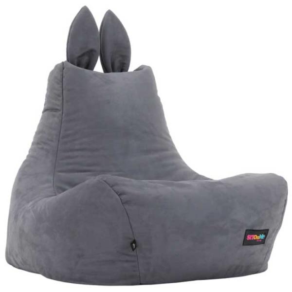 Fotoliu Bean Bag Tempo Kondela SitOnMe Lapin M Stofă/ Polistiren expandat/ Gray photo 2