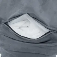 Fotoliu Bean Bag Tempo Kondela SitOnMe Lapin M Stofă/ Polistiren expandat/ Gray photo 3