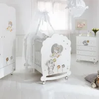 Pat pentru copii Baby Expert Meravigla 0 luni - 5 ani/ White photo 2