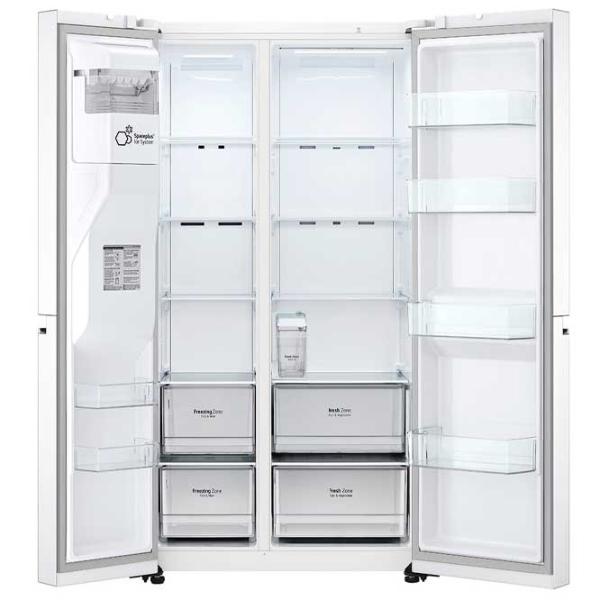 Frigider LG GSLV71SWTM cu congelator jos  / 179 cm / White photo 4