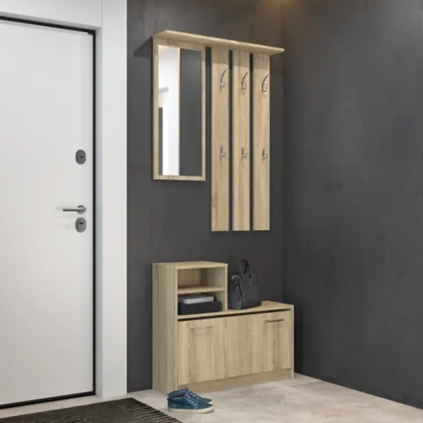 Комплект для прихожей TopEshop Gar ДСП/ Дуб Сонома photo 3 Комплект для прихожей TopEshop Gar ДСП/ Дуб Сонома photo 3