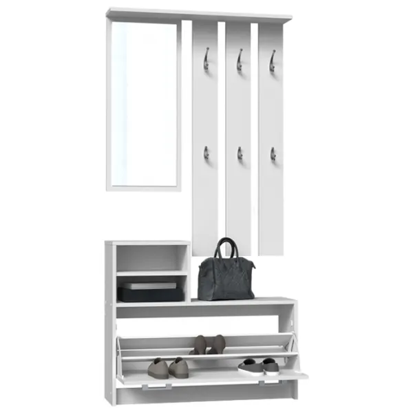 Комплект для прихожей TopEshop Gar ДСП/ White photo 2 Комплект для прихожей TopEshop Gar ДСП/ White photo 2