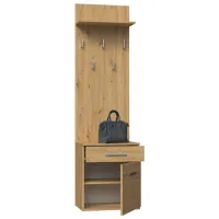 Dulap pentru antreu TopEshop Duo 50 PAL/ Stejar artisan photo 2