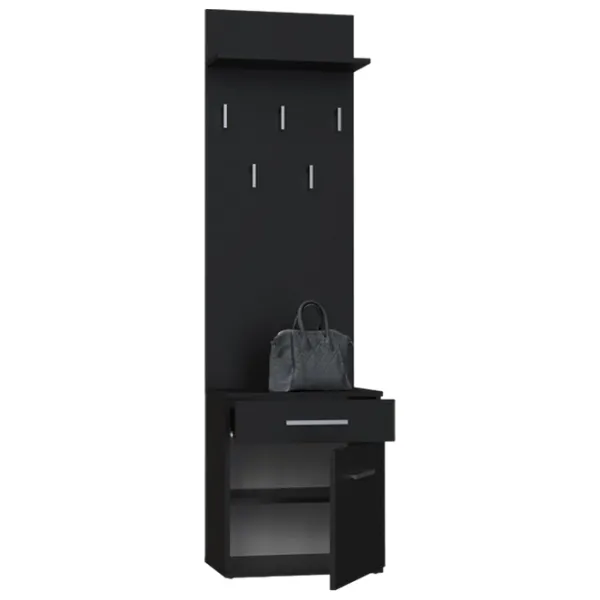 Dulap pentru antreu TopEshop Duo 50 PAL/ Black Matt photo 2