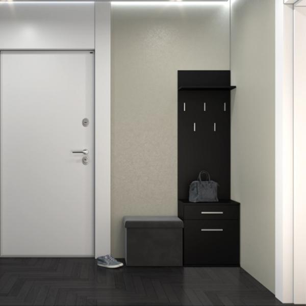 Dulap pentru antreu TopEshop Duo 50 PAL/ Black Matt photo 3