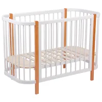 Pat pentru copii Polini Kids Simple 350 0 luni - 3 ani/ White photo 4