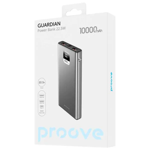 Power Bank Proove Guardian 10000 мАч/ Серебристый photo 3