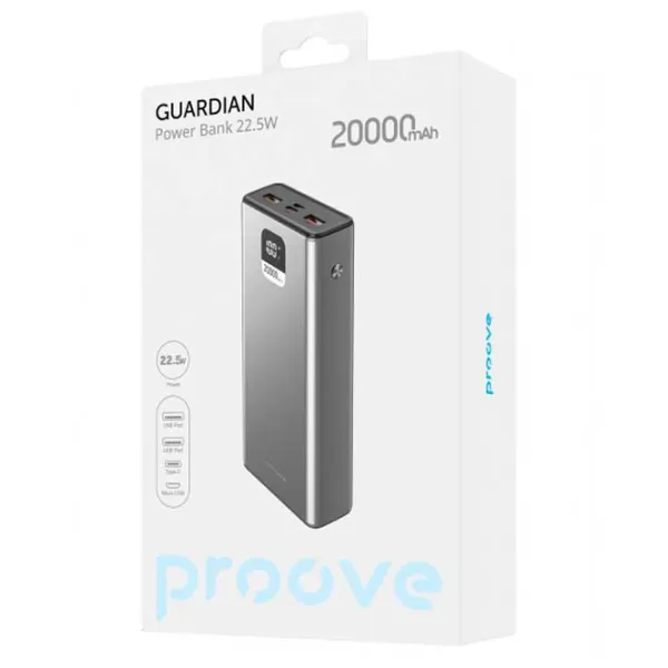 Power Bank Proove Guardian 20000 mAh/ Silver photo 3