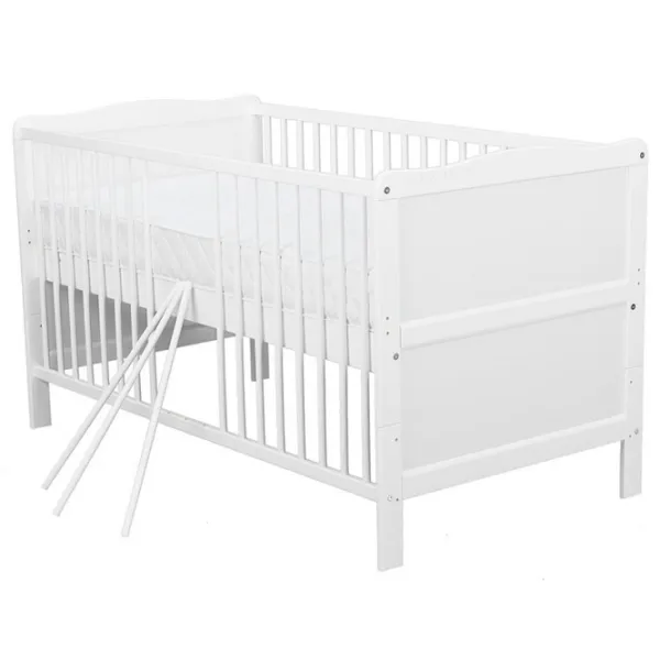 Pat pentru copii BabyNeeds Nadia 0 luni - 7 ani/ White photo 2 Pat pentru copii BabyNeeds Nadia 0 luni - 7 ani/ White photo 2