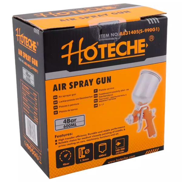 Aerograf Hoteche A831405 0.6 l/ Inox photo 6
