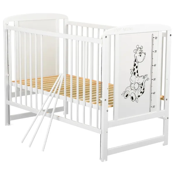 Pat pentru copii BabyNeeds Timmi Girafa 0 luni - 4 ani/ White photo 2