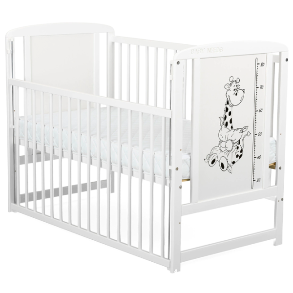 Pat pentru copii BabyNeeds Timmi Girafa 0 luni - 4 ani/ White photo 5