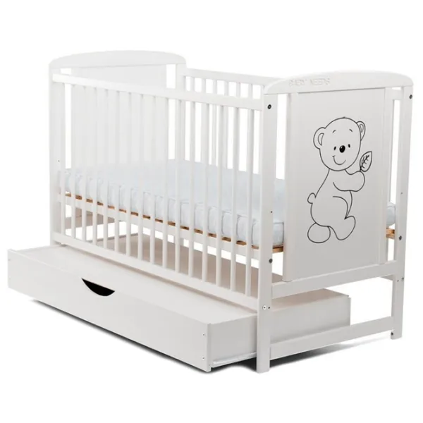 Pat pentru copii BabyNeeds Timmi 0 luni - 4 ani/ White photo 4