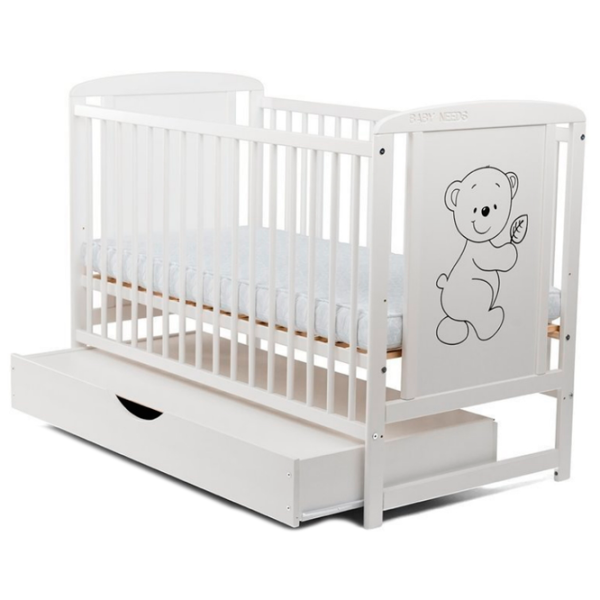 Pat pentru copii BabyNeeds Timmi 0 luni - 4 ani/ White photo 4
