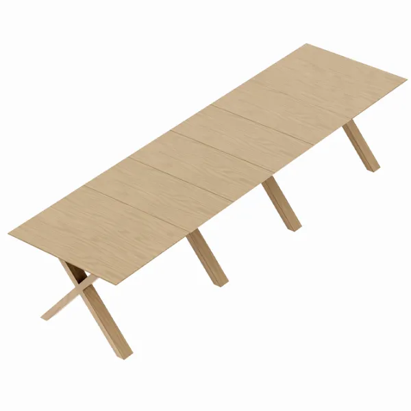 Masă de bucătărie extensibilă DecoPrim Madrid Natural Wood MDF/ Brown photo 4 Masă de bucătărie extensibilă DecoPrim Madrid Natural Wood MDF/ Brown photo 4