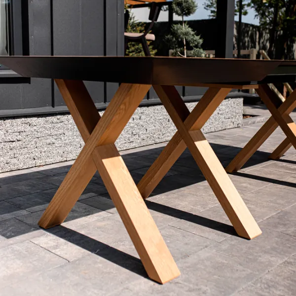 Masă de bucătărie extensibilă DecoPrim Madrid Natural Wood MDF/ Brown photo 7 Masă de bucătărie extensibilă DecoPrim Madrid Natural Wood MDF/ Brown photo 7