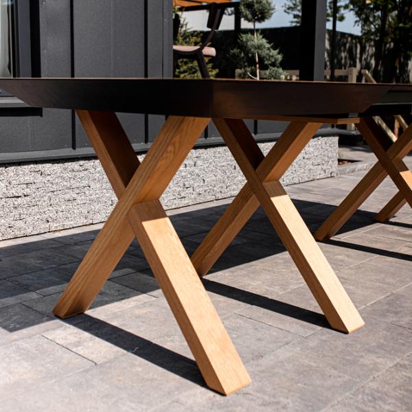 Masă de bucătărie extensibilă DecoPrim Madrid Natural Wood MDF/ Brown photo 7 Masă de bucătărie extensibilă DecoPrim Madrid Natural Wood MDF/ Brown photo 7