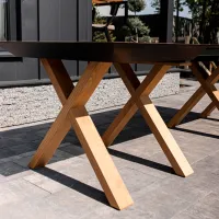 Кухонный стол раскладной DecoPrim Madrid Natural Wood МДФ/ Коричневый photo 7