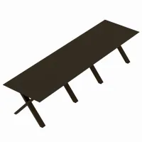 Masă de bucătărie extensibilă DecoPrim Madrid Black Top+Black Legs MDF/ Black photo 4