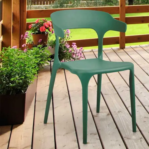 Scaun de bucătărie DecoPrim Spring Plastic/ Green photo 5 Scaun de bucătărie DecoPrim Spring Plastic/ Green photo 5